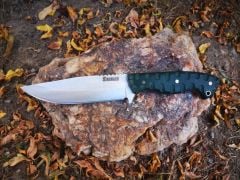 Nomads Aka Yeşil El Yapımı Inox 4116 Paslanmaz Çelik Bushcraft Bıçak Av ve Kamp Bıçağı
