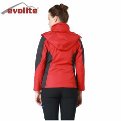Evolite Diva Bayan 3in1 Gri/Kırmızı Mont (Teşhir ürünü)