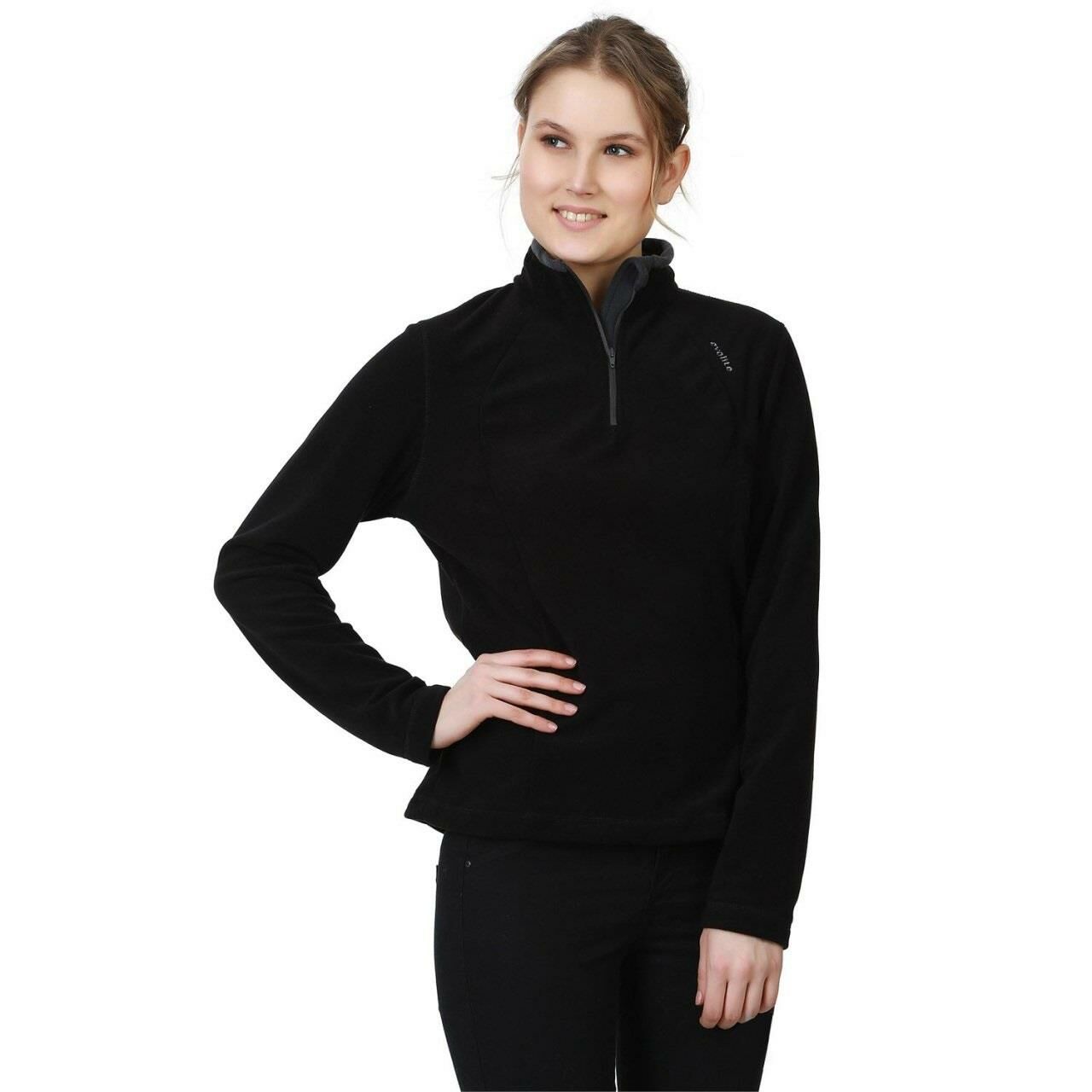 Evolite Fuga Bayan Mikro Polar Sweater - Siyah