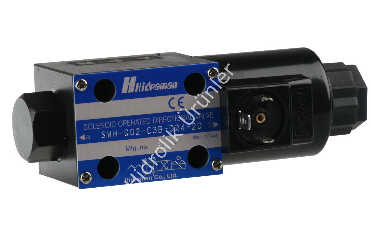 NG06 Tek Bobin HA 24V DC Valf (SWH-G02-C3B)