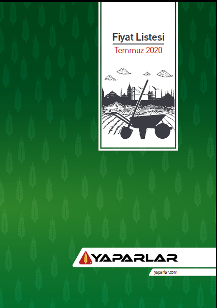 YAPARLAR-FİYAT LİSTESİ-TEMMUZ 2020