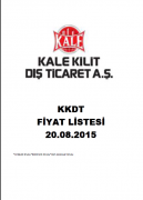 FİYAT LİSTESİ-KALE KİLİT DIŞ TİCARET