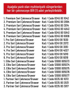 İZELTAŞ  Takım Dolabı Ahşap Üst Tablalı Workbench (7 Çekmeceli)  8247 32 1007