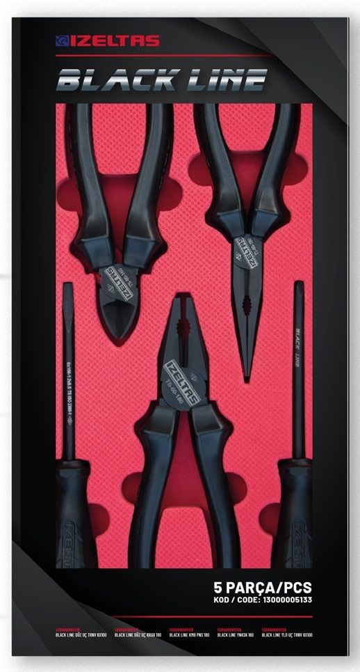 İZELTAŞ  Black Line Set (5 Parça) 13000 005133