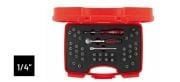 İZELTAŞ  1/4” Bits Uçlu Lokma Set (42 Parça)   1107 00 1042