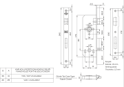 KALE 169 R WC 35 mm NİKEL OVAL İç Kapı Gömme Kilidi