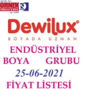 DYO-DEWILUX Endüstriyel Boya Grubu 25-6-2021 Fiyat Listesi