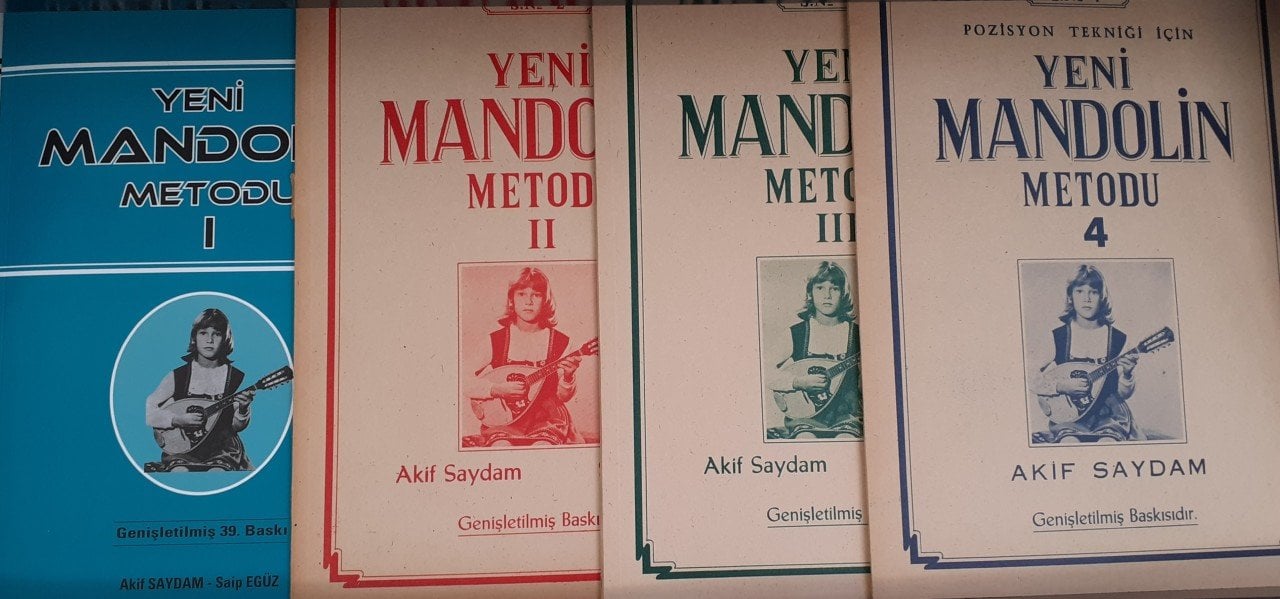 Yeni Mandolin Metodu 1-2-3-4 SET  A.Saydam-Saip Egüz