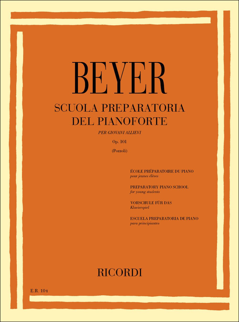 Beyer Piyano Kitabı, Ricordi Edition