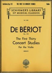 DE BERIOT Op. 123 The First Concert Studies