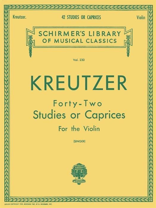 KREUTZER Forty-Two Studies or Caprices For  the Violin