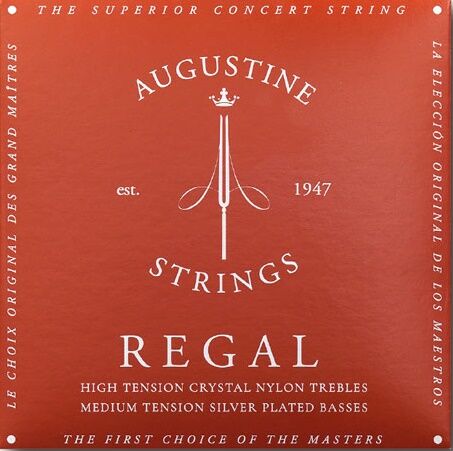 Augustine Regal Medium-High mix/ tiz teller high tens.,Bas teller medium tension