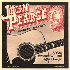 John Pearse Akustik Gitar 200L  ( Bronze Light ) 12-53