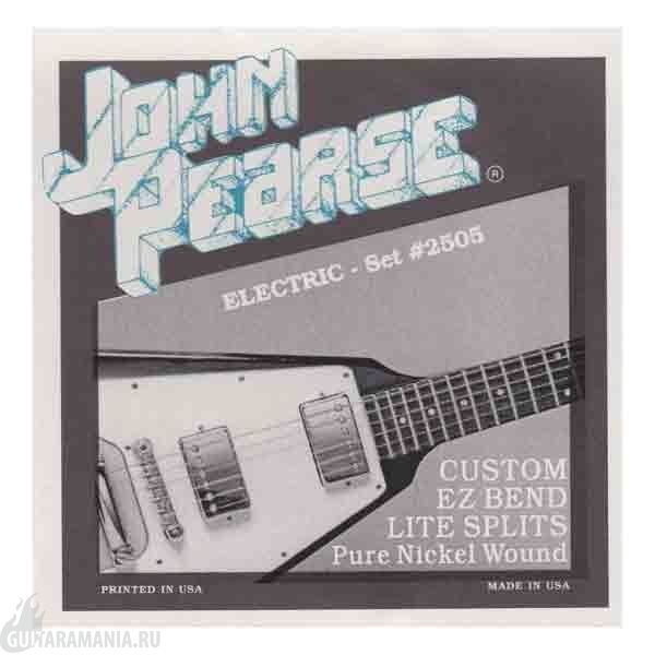 John Pearse Elektro Gitar Teli 2505  (010-050)  ( Custom Set E Z Bend Lite Splits )