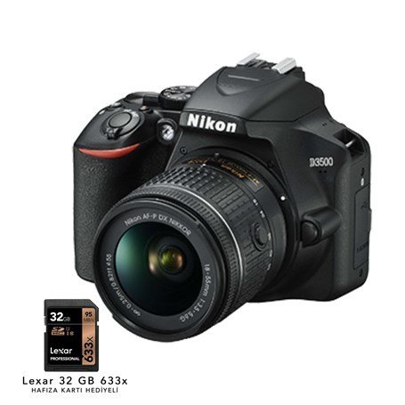 Nikon D3500 + 18-105 VR Lens +Lexar 32GB 633X Professional SDHC UHS-1 (Class 10) U1