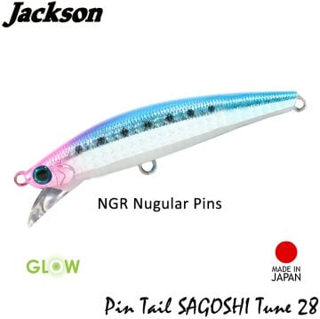 Jackson ''Pin Tail SAGOSHI Tune 28'' 90mm 28gr NGR