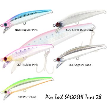 Jackson ''Pin Tail SAGOSHI Tune 28'' 90mm 28gr NGR