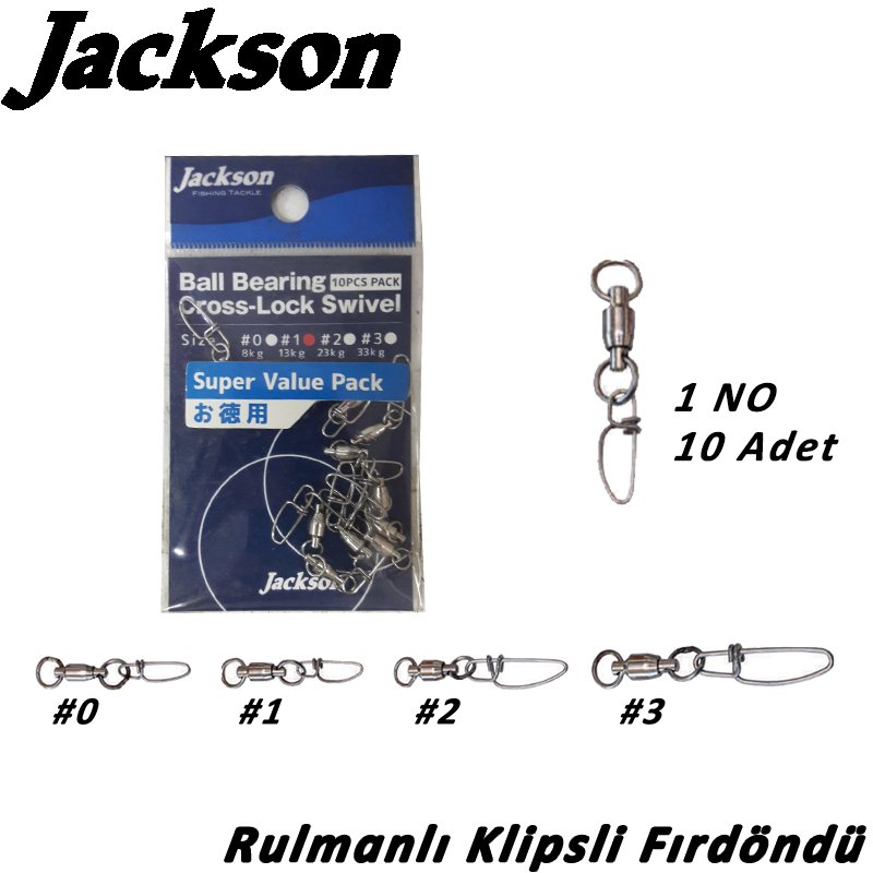 Jackson ''Rulmanlı Klipsli Fırdöndü'' No: 1