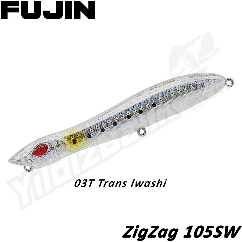 Fujin '' ZigZag 105SW'' 10.5cm 10gr 03T Trans Iwashi