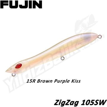 Fujin '' ZigZag 105SW'' 10.5cm 10gr 15R Brown Purple Kiss