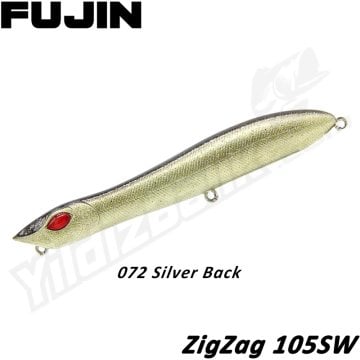 Fujin '' ZigZag 105SW'' 10.5cm 10gr 072 Silver Back