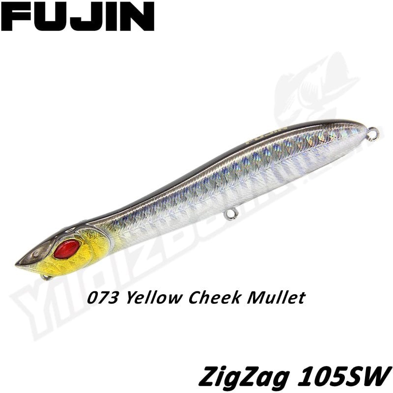 Fujin '' ZigZag 105SW'' 10.5cm 10gr 073 Yellow Cheek Mullet