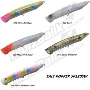 Fujin ''SALT POPPER SP120SW'' 12cm 30gr 018 Pearl Rainbow Glow