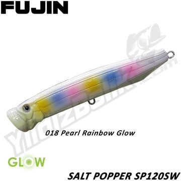 Fujin ''SALT POPPER SP120SW'' 12cm 30gr 018 Pearl Rainbow Glow