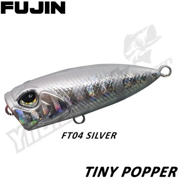 Fujin ''TINY POPPER'' 4cm 3gr FT04 Silver