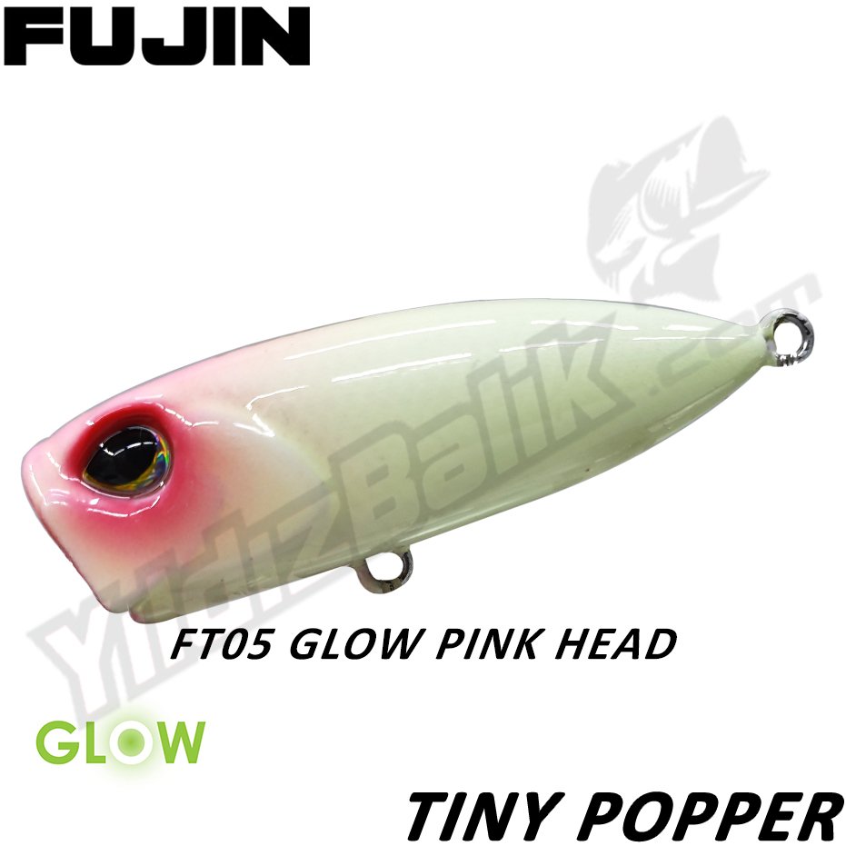 Fujin ''TINY POPPER'' 4cm 3gr FT05 Glow Pink Head
