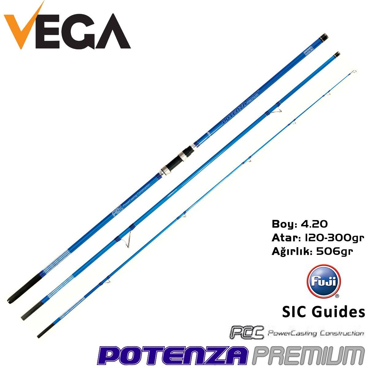 VEGA ''POTENZA PREMIUM'' 4.20m 120-300gr