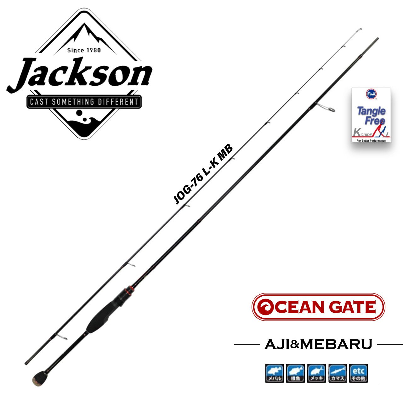 Jackson Ocean Gate Aji&Mebaru JOG-76 L-K MB 1-12gr LRF Spin kamış