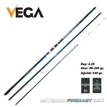 VEGA Potenza Fırecast 4,20 mt 80-250 gr Olta Kamışı