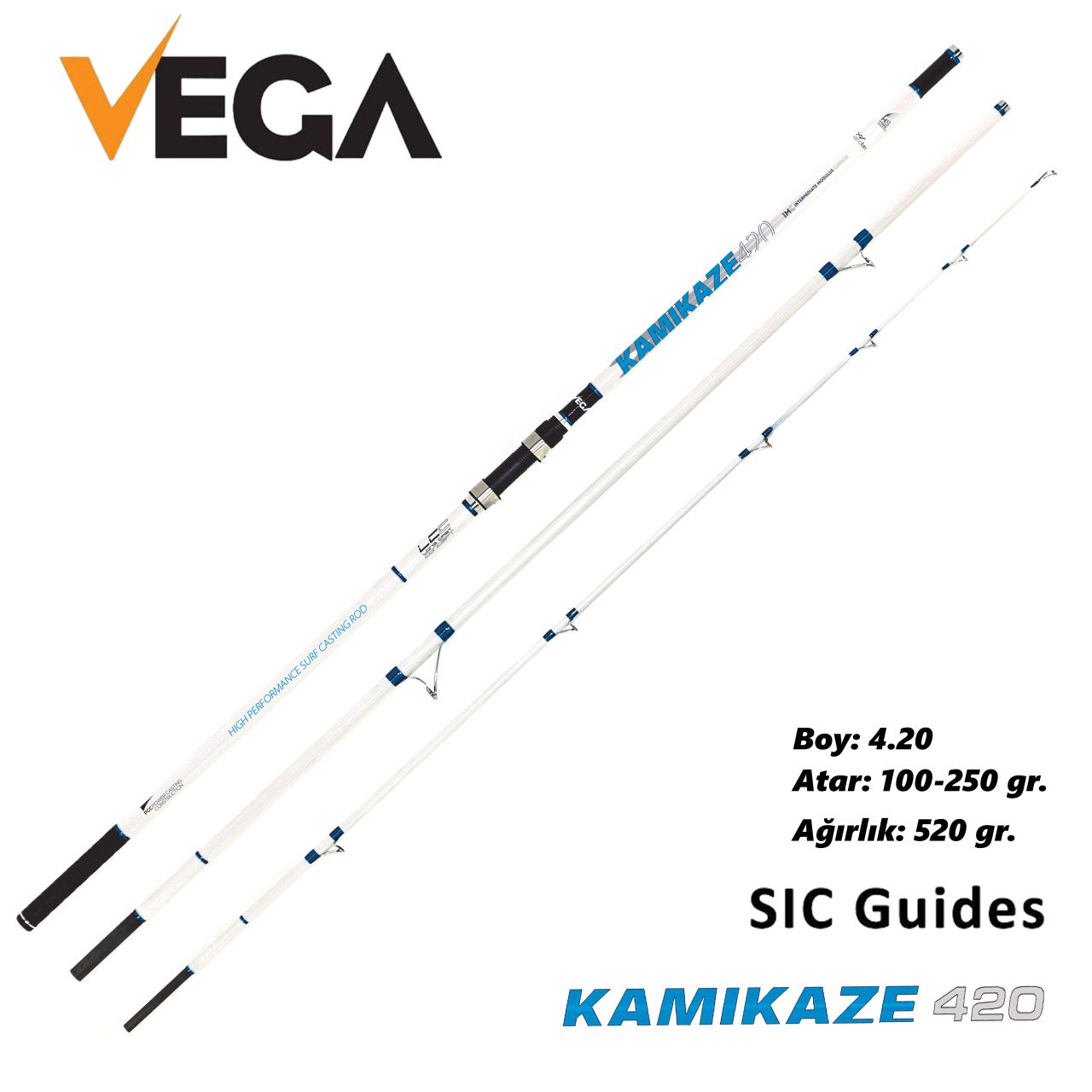 VEGA Kamıkaze 4,20 mt 100-250 gr Olta Kamışı