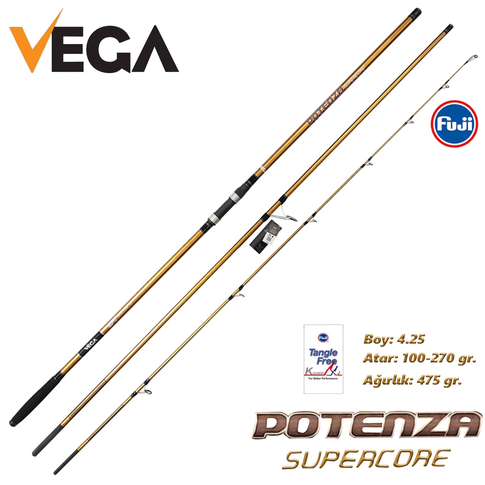 VEGA Potenza Supercore Surf 4,25 mt 100-270 gr Olta Kamışı