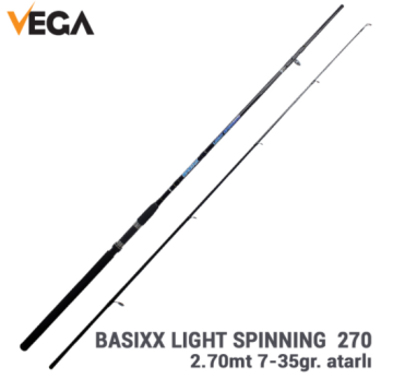 VEGA Basıxx Lıght Spınnıng 270 / 2,70mt 7-35gr atarlı spin kamış