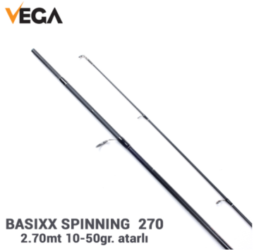 VEGA Basıxx spınnıng 270 / 2,70mt 10-50gr atarlı spin kamış