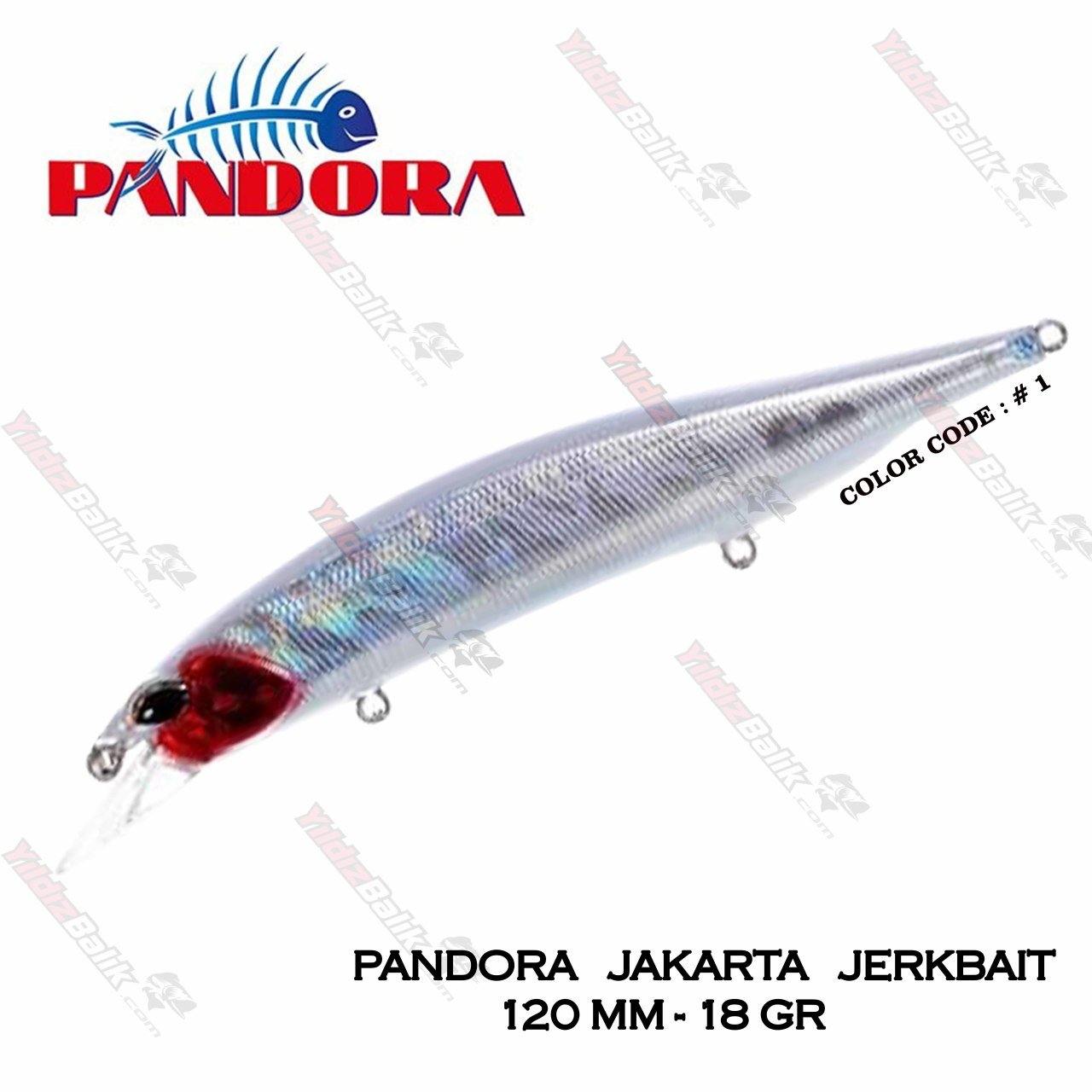 Pandora jakarta jerkbait 120mm 18gr # 1