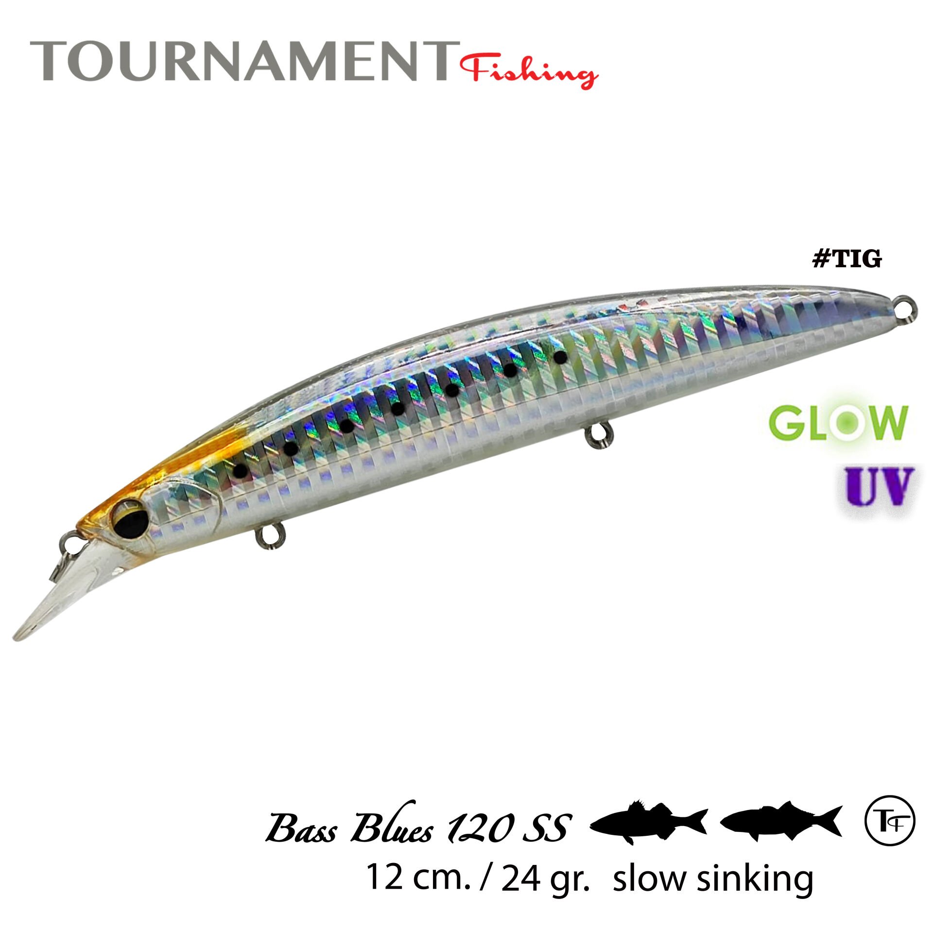 Tournament fishing Bassblues 120 SS 120 mm 24 gr #TIG
