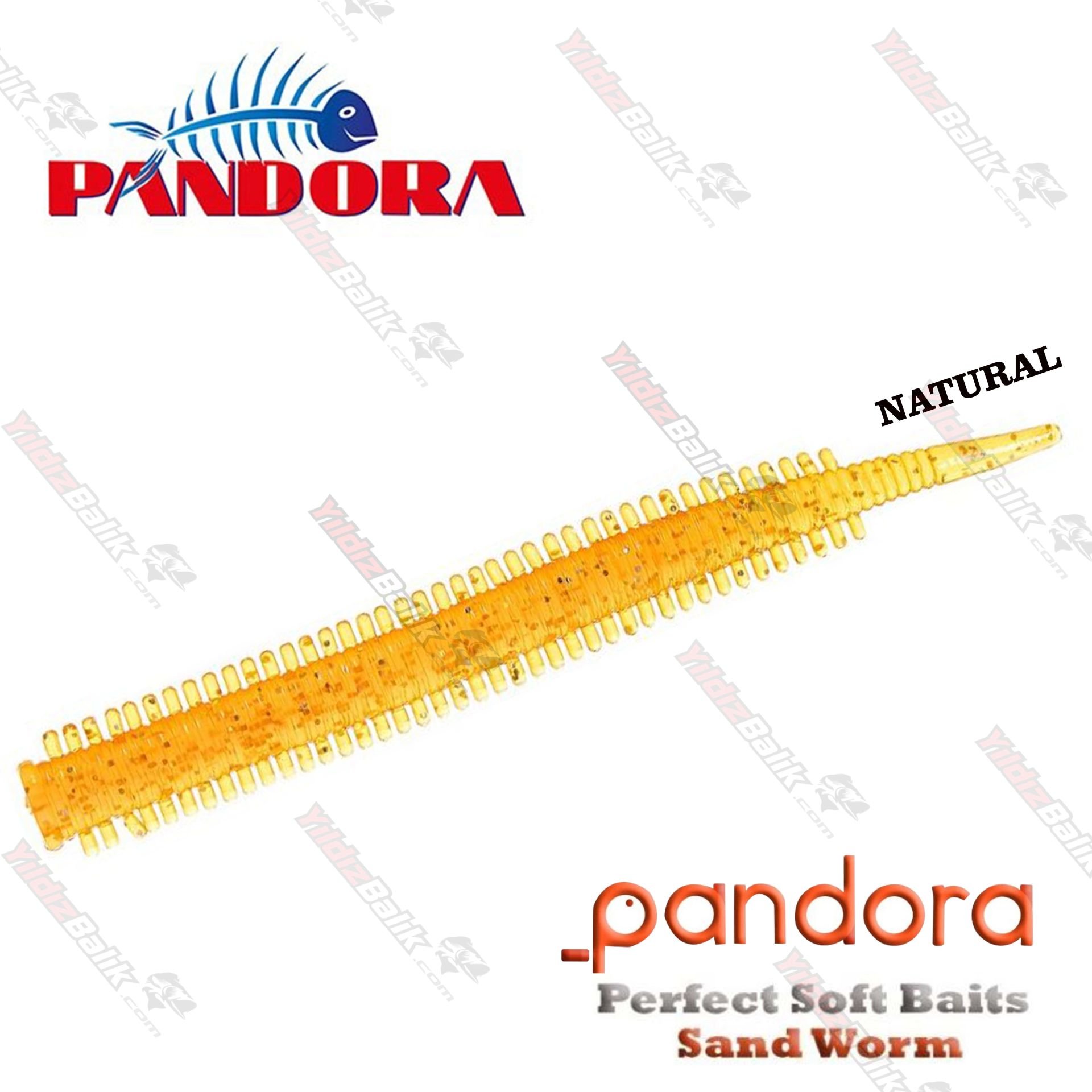 Pandora Perfect Soft Baits Sandworm 7 cm NATURAL