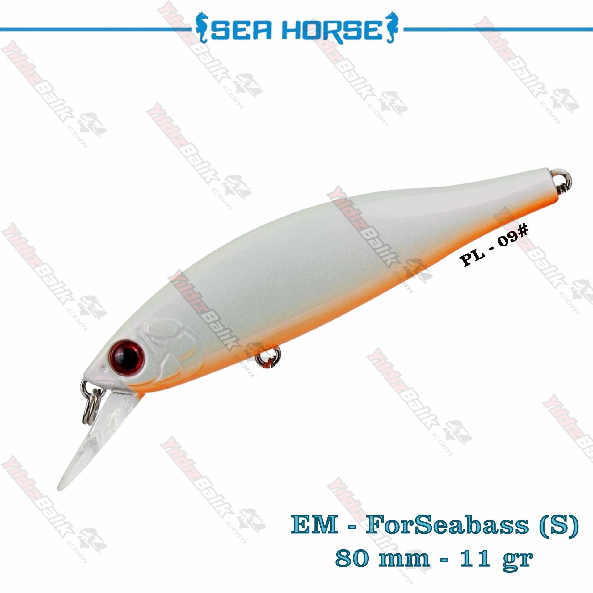 Sea Horse EM-ForSeabass 80S / 80mm 11gr Sınkıng Suni Yem # PL-09