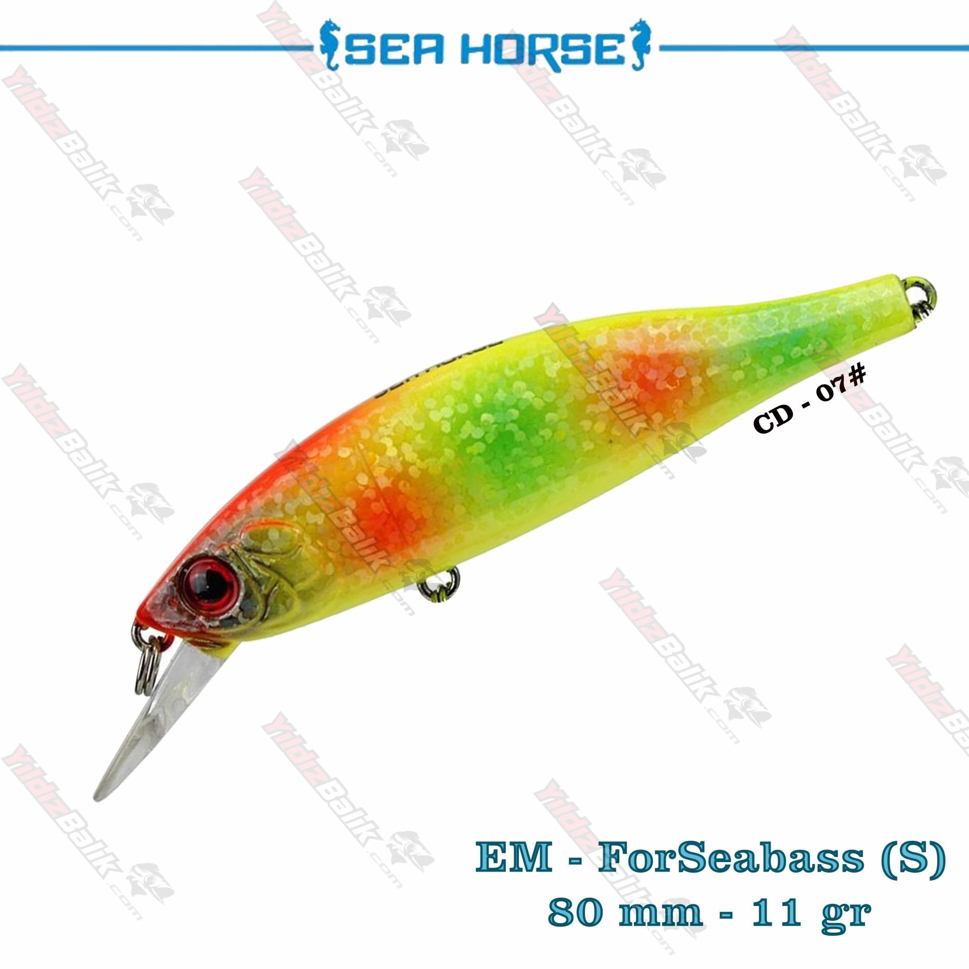 Sea Horse EM-ForSeabass 80S / 80mm 11gr Sınkıng Suni Yem # CD-07