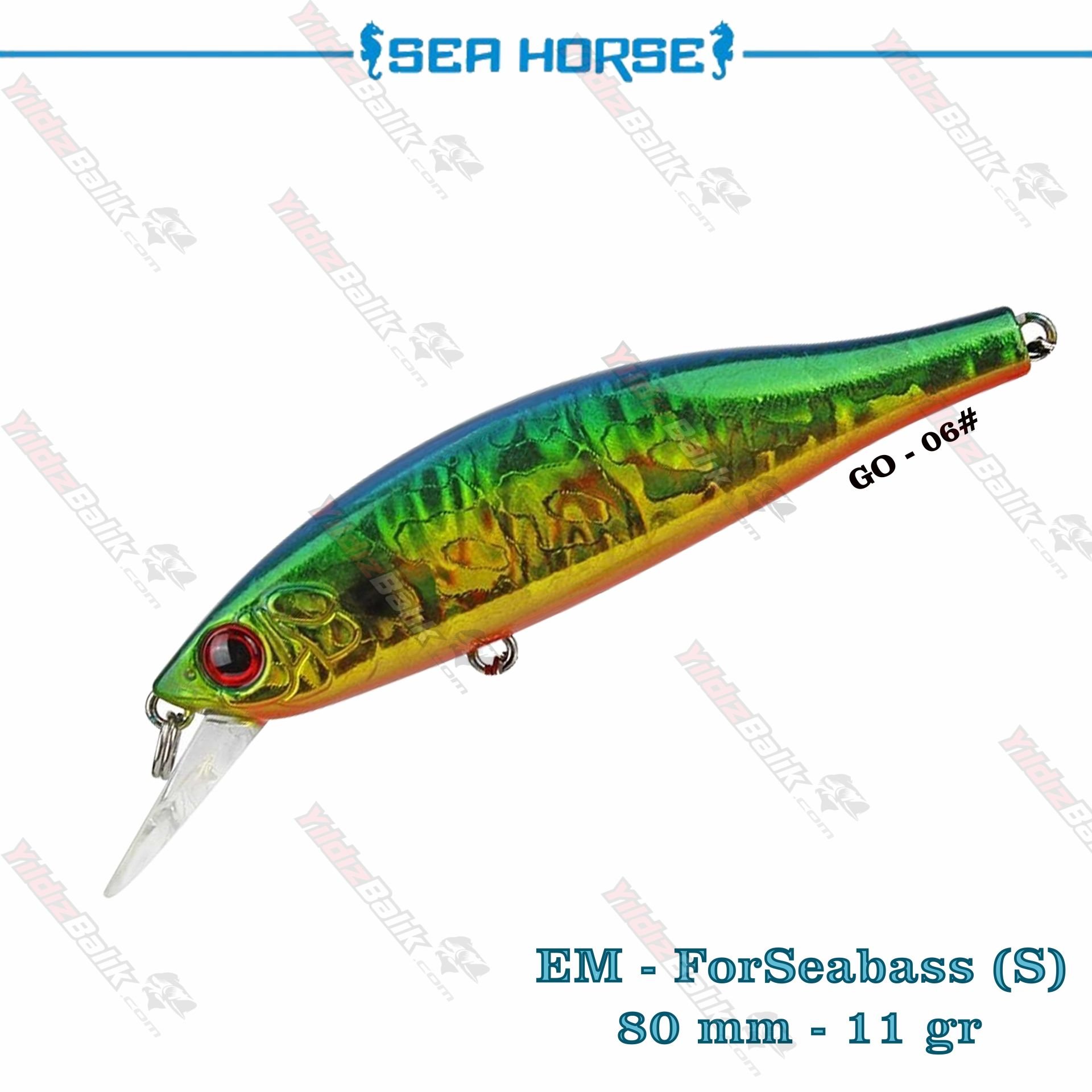 Sea Horse Em-Forseabass 80S / 80Mm 11Gr Sınkıng Suni Yem - Go-06