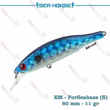 Sea Horse EM-ForSeabass 80S / 80mm 11gr Sınkıng Suni Yem # BB-04