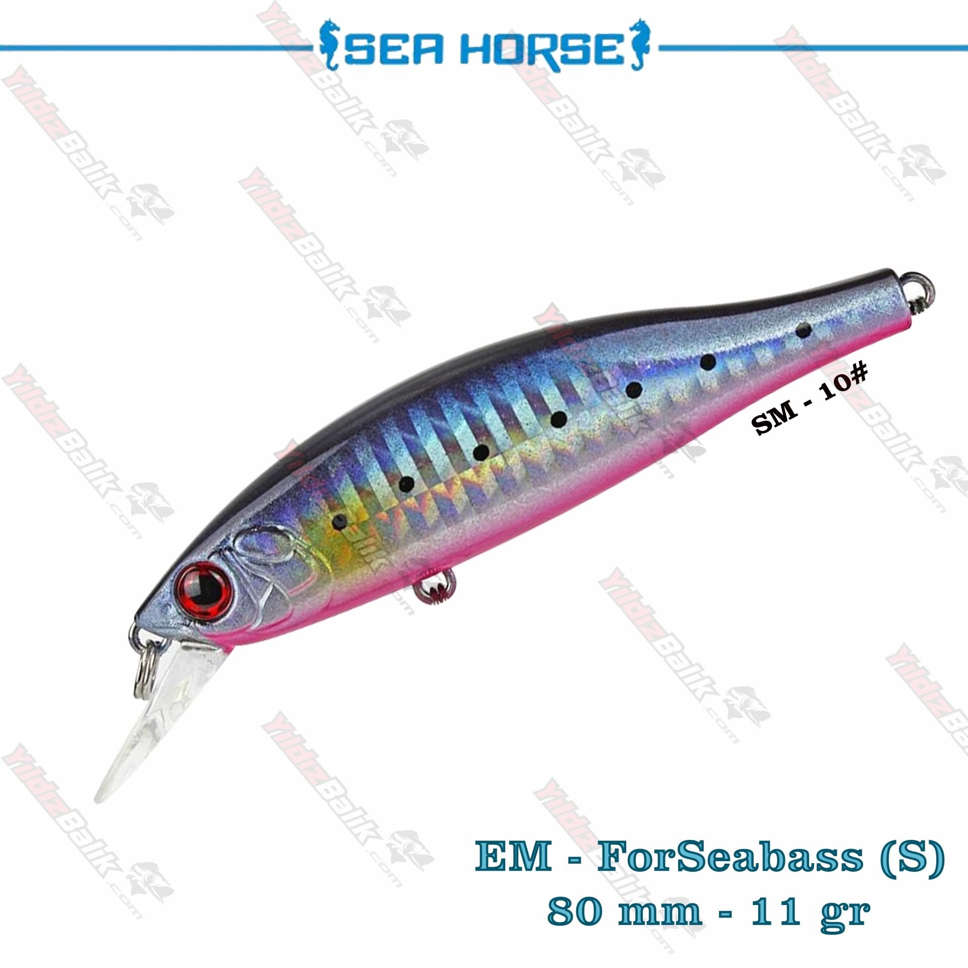 Sea Horse EM-ForSeabass 80S / 80mm 11gr Sınkıng Suni Yem # SM-10