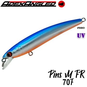 APEX ANGLER Pins M FR 70 F 70 mm 4.2 gr #BBO