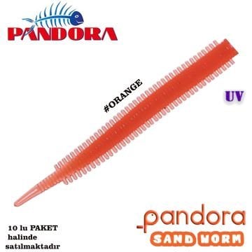 Pandora Perfect Soft Baits Sand Worm 7cm- ORANGE