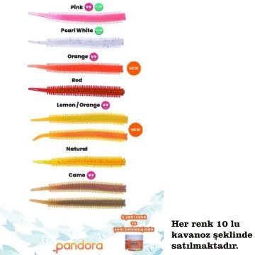 Pandora Perfect Soft Baits Sand Worm 7cm- ORANGE