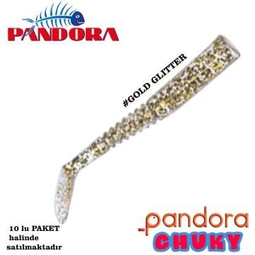 PANDORA CHUCKY-5 cm- GOLD GLITTER