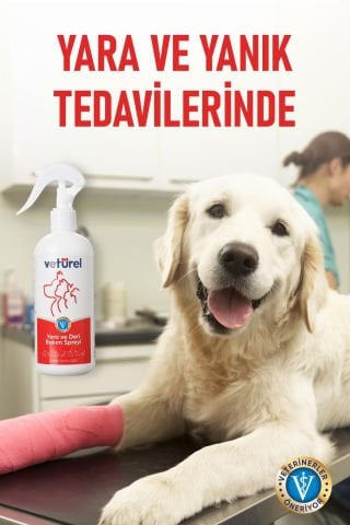 Veturel Yara ve Deri Bakım Spreyi 2x300ml Kedi Mantar Yanık Kızarıklık Tahriş Köpek Enfeksiyon Sprey